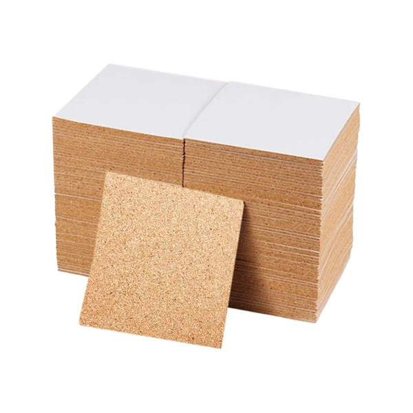 Enhanced Maxbell 50Pcs Cork Board Tiles Pin Board for Wall with Sticky Backing DIY Coasters Suqare Innovative