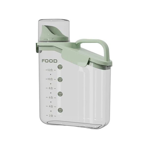 Premium Material Maxbell Ce Storage Container Food Dispenser Pour for Pantry Baking Supply Green High-Performance