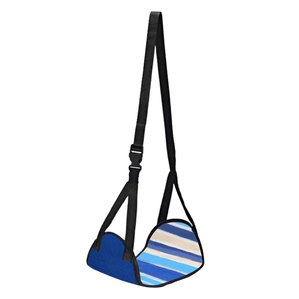 Advanced Maxbell Hanging Foot Hammocks Multipurpose Comfortable for Traveling Train Dormitory Blue Efficient