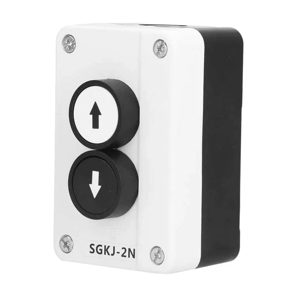 Natural Maxbell Sgkj-2N Push Button Switch Box up Down Black and white Button Accessory Practical