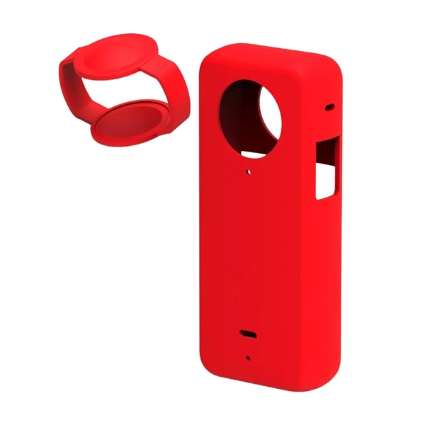 Secure Maxbell Protective Cover with Silicone Anti Fingerprint Shockproof for Action Camera red Professional