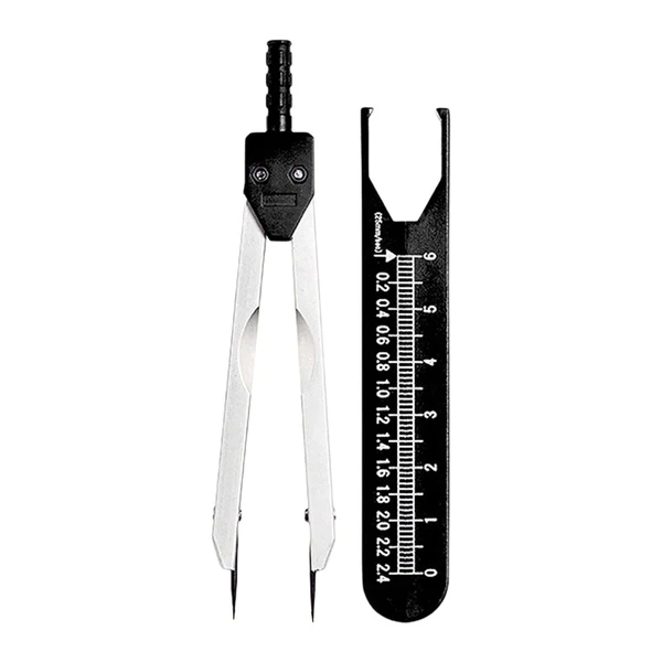 Safe Maxbell Ecg Caliper Durable with Protector Cover for Nursing Measuring Tool Black Flexible