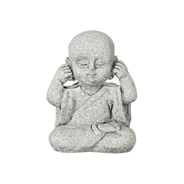 Advanced Maxbell Mini Monk Figurine Buddha Statue Sitting Creative Kungfu for Car Teahouse Not Listen Consistent