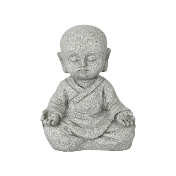 Effective Maxbell Mini Monk Figurine Buddha Statue Sitting Creative Kungfu for Car Teahouse Not Move Environmentally Friendly