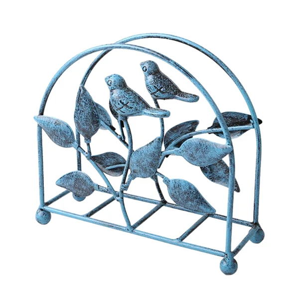 Innovative Maxbell Tissue Dispenser Bird Organizer Napkin Holder for Cafe restaurant blue Durable