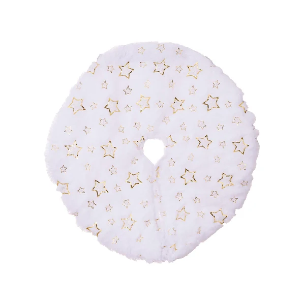 Innovative Maxbell Small Christmas Tree Skirts Ornaments Carpet for Event Party Supplies Rustic Aureate Pentagram Crafted