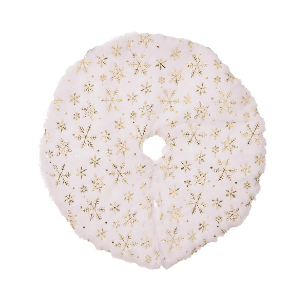 Efficient Maxbell Small Christmas Tree Skirts Ornaments Carpet for Event Party Supplies Rustic Aureate Snowflake Recyclable