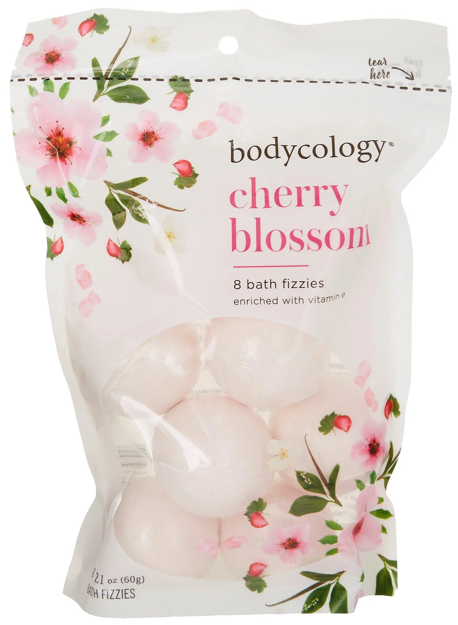 Innovative Bodycology Cherry Blossom Bath Fizzies Soak Balls 8 Count Fast