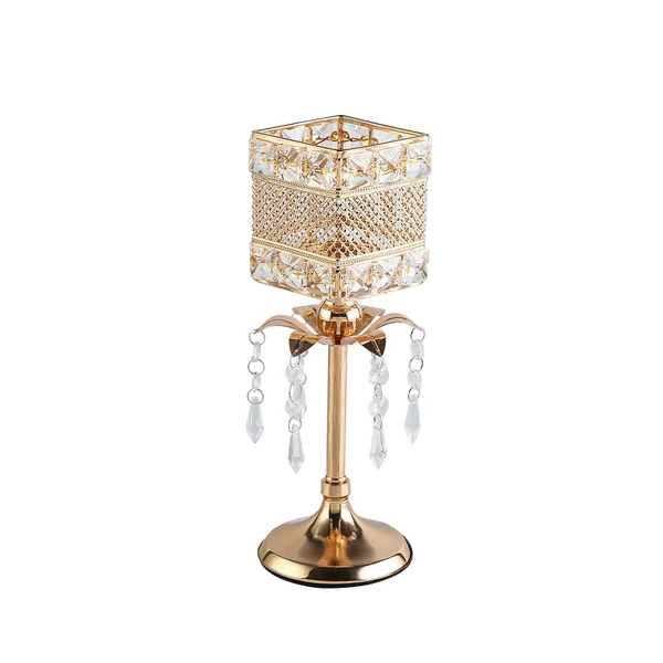 Next-Generation Maxbell Crystal Candle Holder Candle Stand for Birthday Party Living Room 31cm H Casual