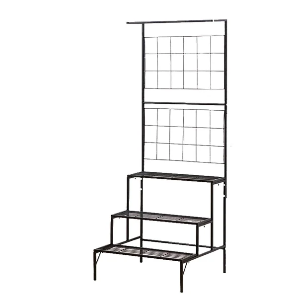 Natural Maxbell Tiered Flower Pot Stand Ladder Flower Pot Holder for Garden Balcony Trusted