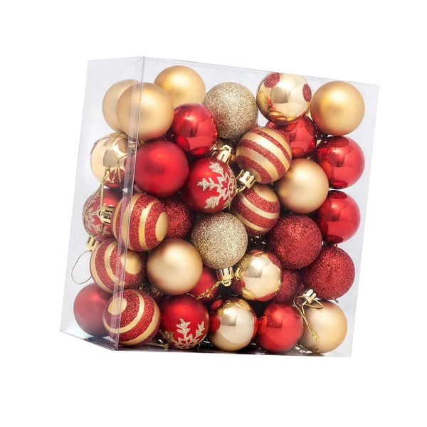 Outstanding Maxbell 50 Pieces Christmas Ball Pendants Decorative Craft for Xmas Festivals DIY Solid