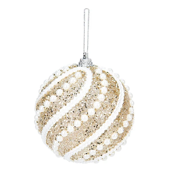 Contemporary Maxbell Hanging Christmas Tree Pendant Balls Ornament Decor Wedding Accessories Yellow Verified