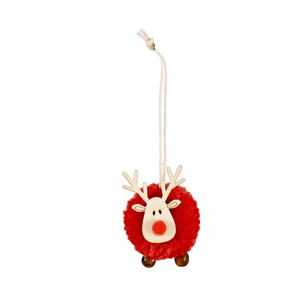 Fast Maxbell Christmas Reindeer Figures Decoration Elk Deer Doll for New Year Garden red Green