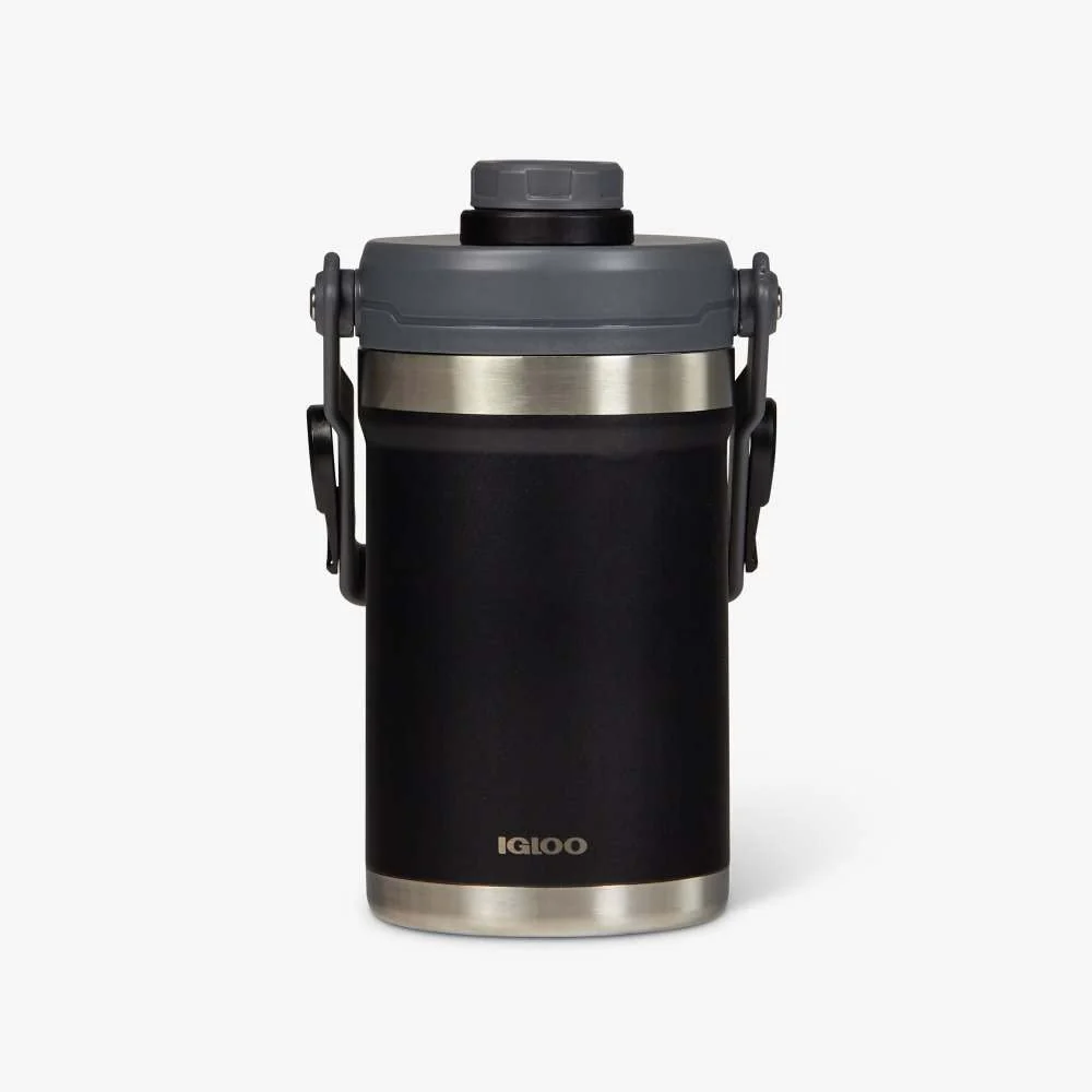 Convenient Igloo 1 2 Gallon Stainless Steel Sports Jug Black 00031444 Exceptional