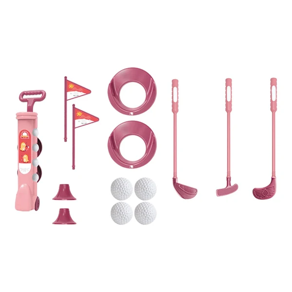 Professional Maxbell Caddie Children Golf Training Toy Mini for Preschool Garden Boys and Girls Pink Elite