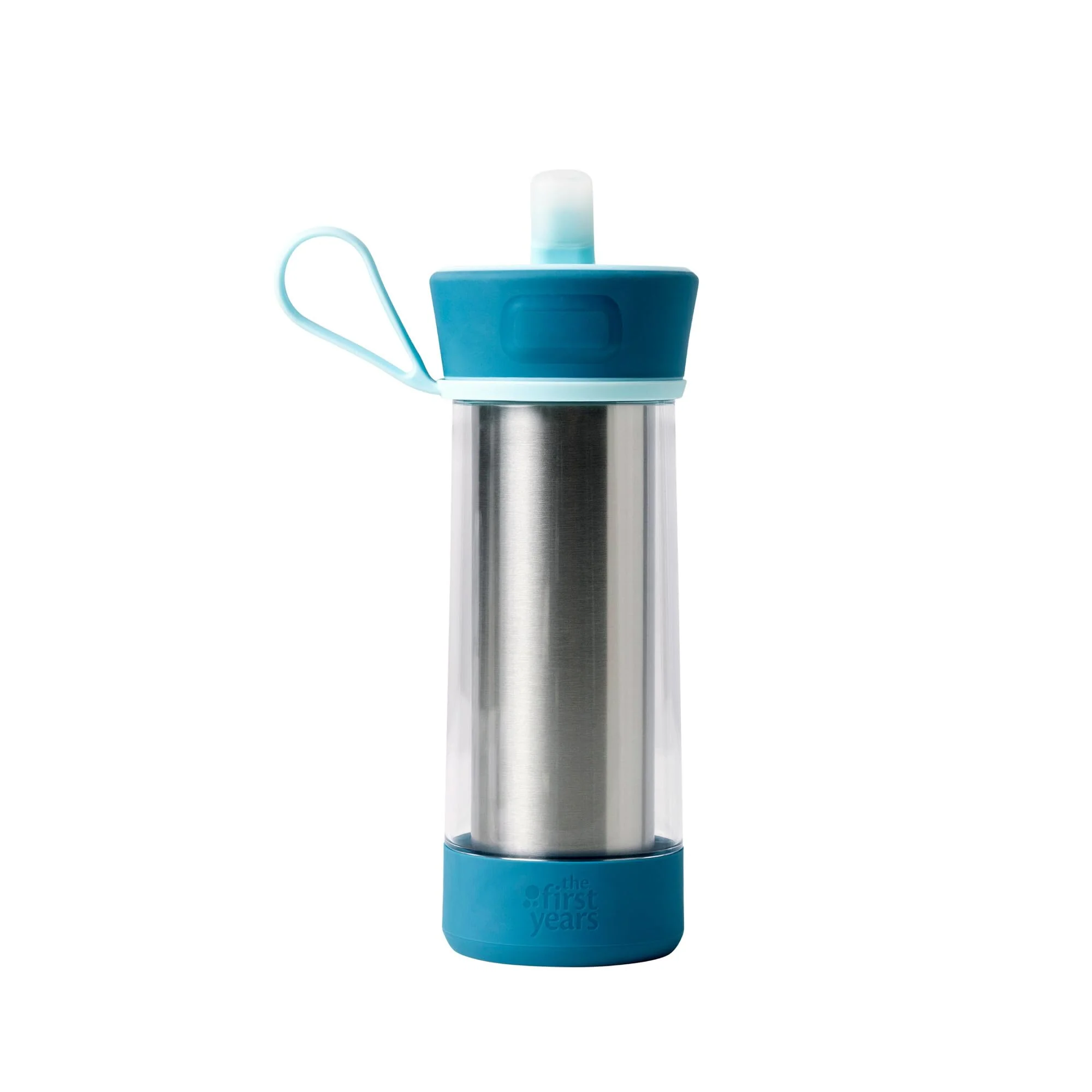 Environmentally Friendly The First Years CoolCore Insulated Kids Water Bottle - Stainless Steel With Straw - Silicone Spout Leak Proof - for School Elegant