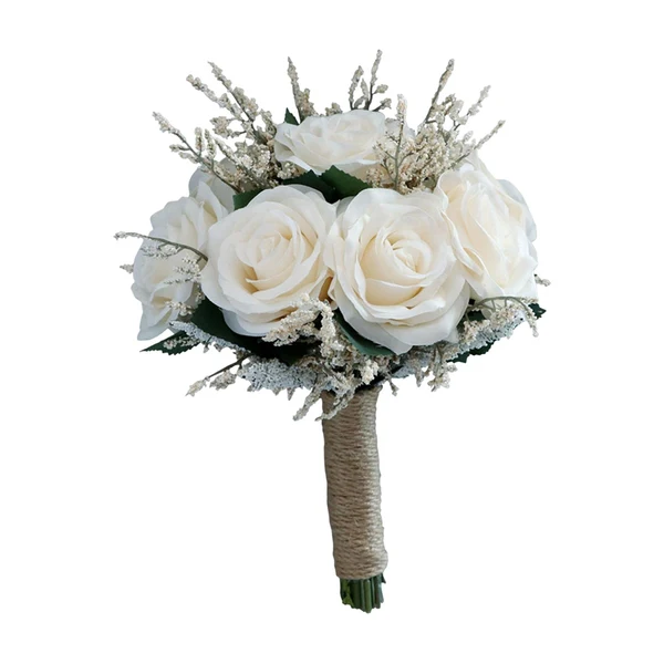 Specialty Maxbell Artificial Wedding Bride Bouquet for Anniversary Graduation Decoration Sophisticated