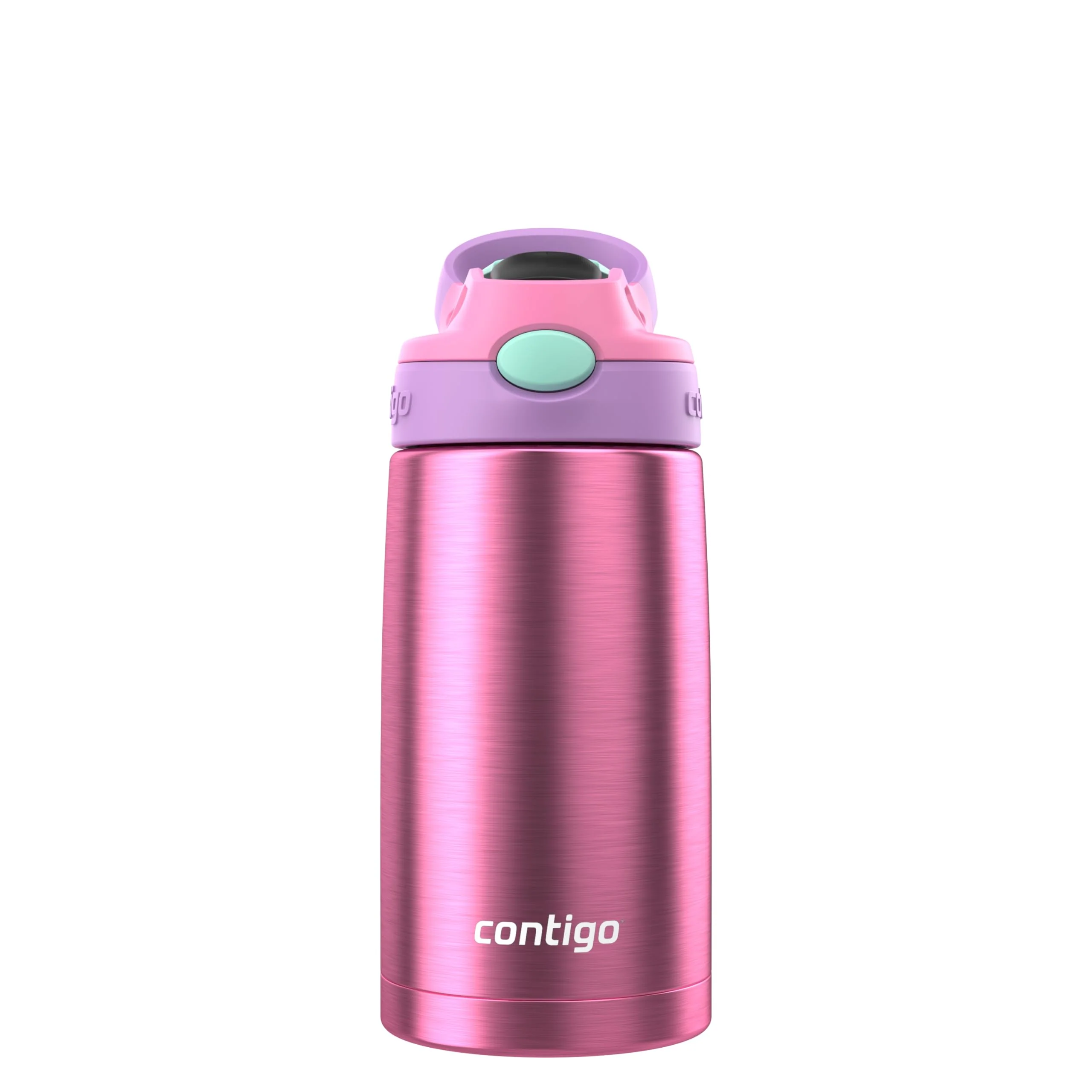 Verified Contigo Autospout Water Bottle with Straw 13 oz Azalea Pansy Artisan
