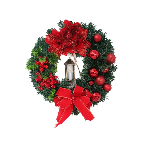 Fine Maxbell Artificial Christmas Wreath Winter Wreath Garland for Holiday Outdoor Decor 30cm Relaxed