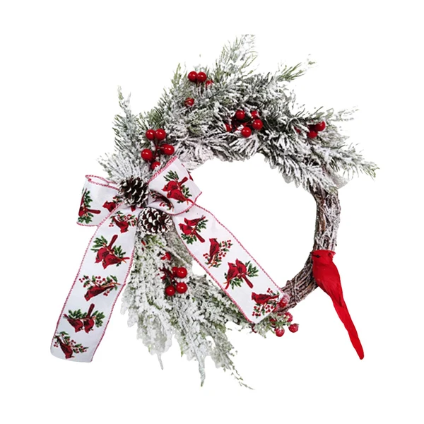Healthy Maxbell Novelty Xmas Wreath Autumn Ornament Wall Hanging for Christmas Door Practical