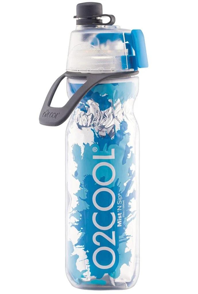 Artisan O2COOL ArcticSqueeze Insulated Mist 'N Sip Squeeze Bottle 20 oz. Blue Blue Splash Elegant