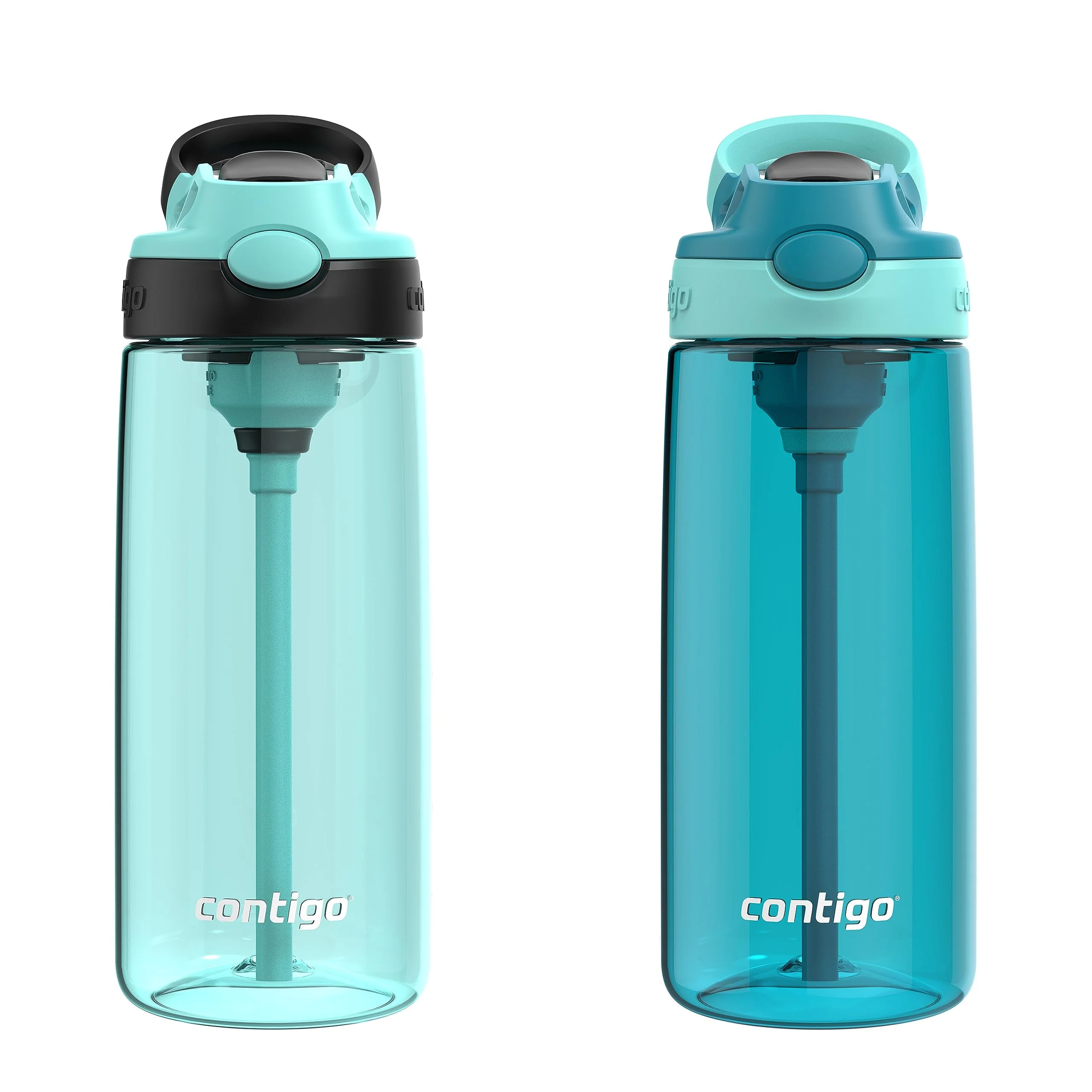 Verified Contigo Aubrey Kids Water Bottle 2-Pack 20oz Jade Licorice Juniper Jade Spill-Proof Lid Dishwasher Safe BPA Elegant