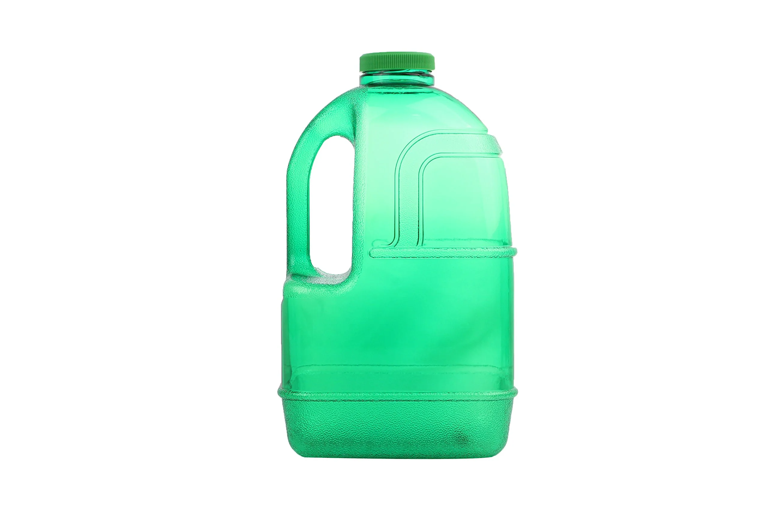 Eco-Friendly H8O 1 Gallon Square BPA Water Bottle with 48mm Cap Green Superior