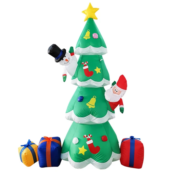 Crafted Maxbell Christmas Inflatable Stable with Claus Gift Boxes for Indoor Holiday Quality