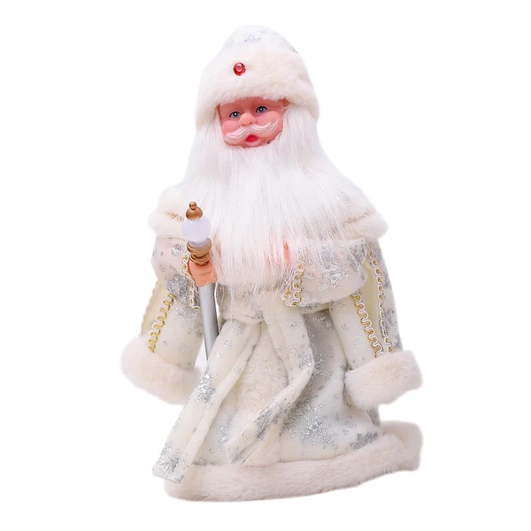 Genuine Maxbell Cute Santa Electric Toy Decorative for Christmas Holiday Funny Gift White Artisan