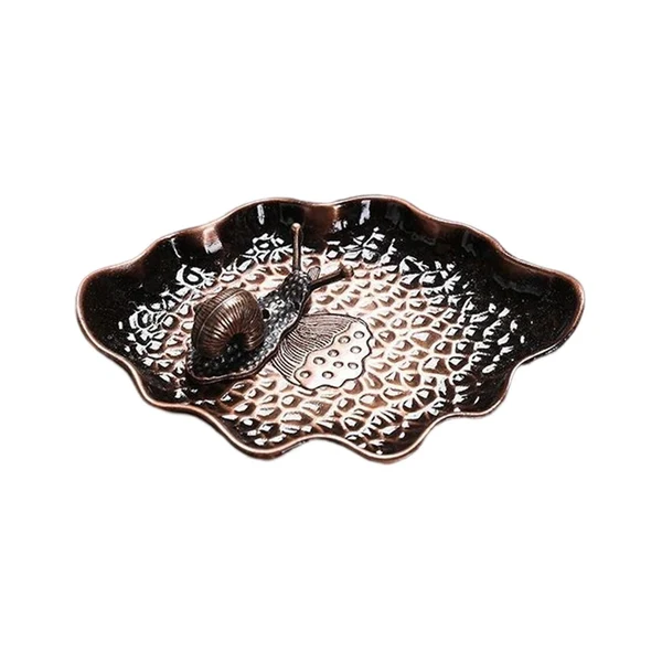 Expertly Made Maxbell Small Holder Ornament Sticks Plate Desktop Tea House Hotel Irregular Brown Flexible