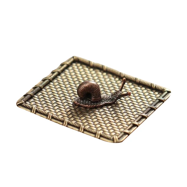 Efficient Maxbell Small Holder Ornament Sticks Plate Desktop Tea House Hotel Square Yellow Advanced