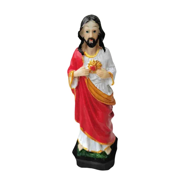 Prestigious Maxbell Resin Jesus Statue Standing for Fireplace Living Room Decor Contemporary