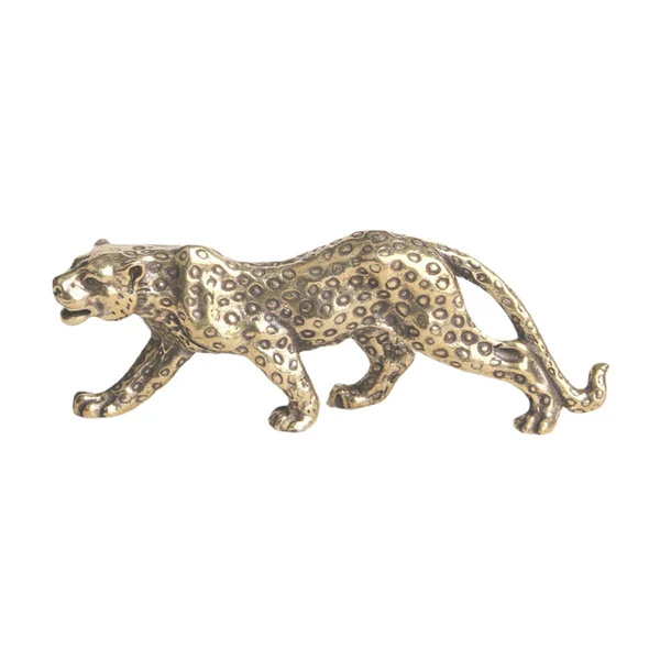 Flexible Maxbell Leopard Statue Cheetah Figurine Brass Handmade for Home Office Decoration High-Performance