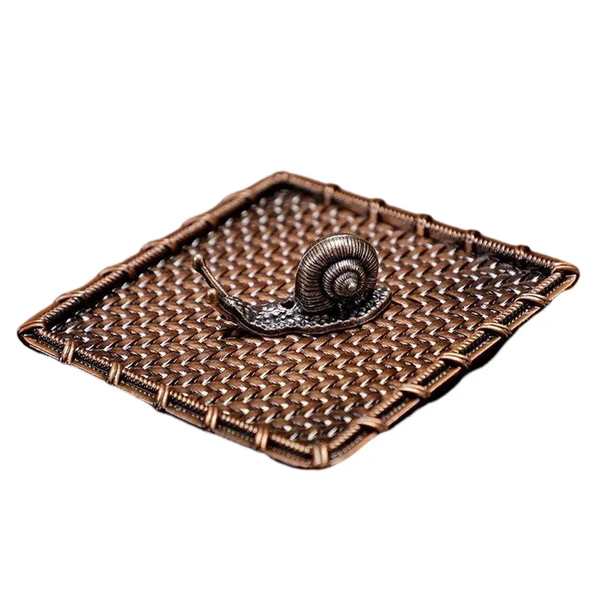 Smooth Maxbell Small Holder Ornament Sticks Plate Desktop Tea House Hotel Square Brown Secure