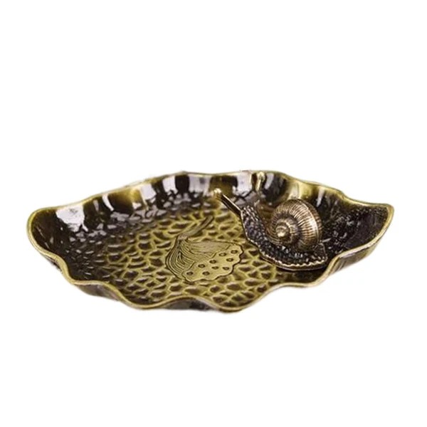 Green Maxbell Small Holder Ornament Sticks Plate Desktop Tea House Hotel Irregular Yellow Professional