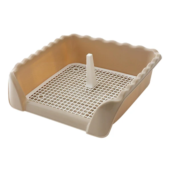 Breathable Maxbell Pet Cat Training Toilet Tray Detachable Lattice Dogs Toilet for Indoor Coffee Medium Smart