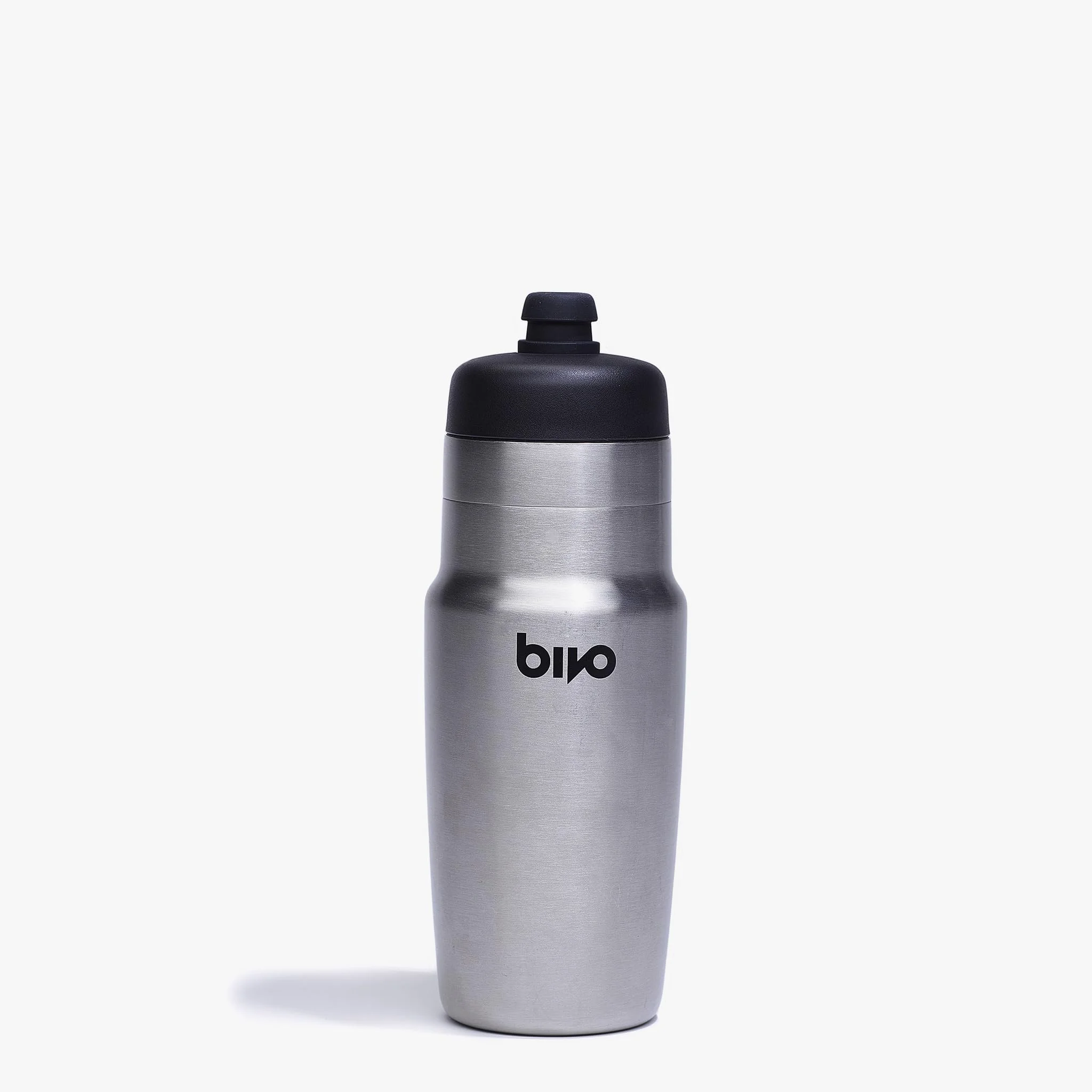 Optimized Bivo One 21oz Non Insulated Stainless Steel Bike Water Bottle - Lightweight for Cycling Travel Kids - No Plastic Taste Fits Most Cages Dishwasher Effective
