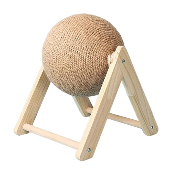High-Grade Maxbell Sisal Cat Scratching Rotatable Ball for Pet Kitten Pet Toy Interactive V shaped Soft