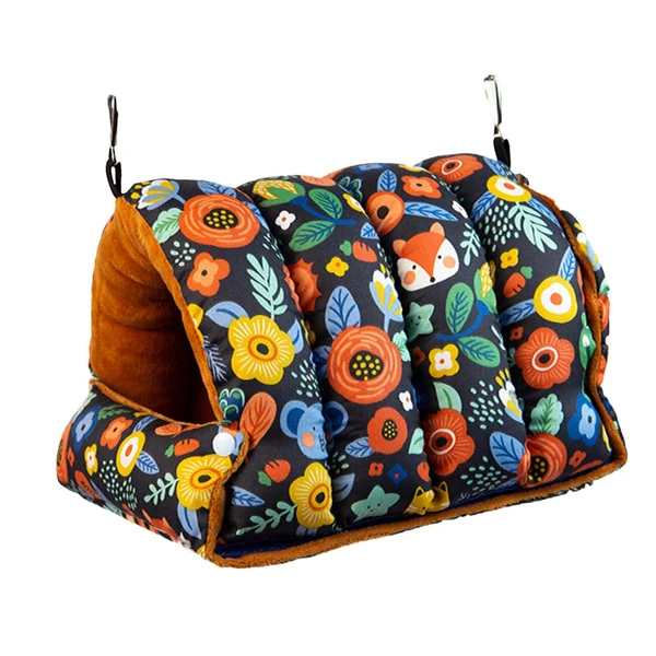 Sustainable Maxbell Bird Nest Comfortable Bed Cave Bird Hideaway for Budgie Cockatoo Finches Navy Blue Large Flexible