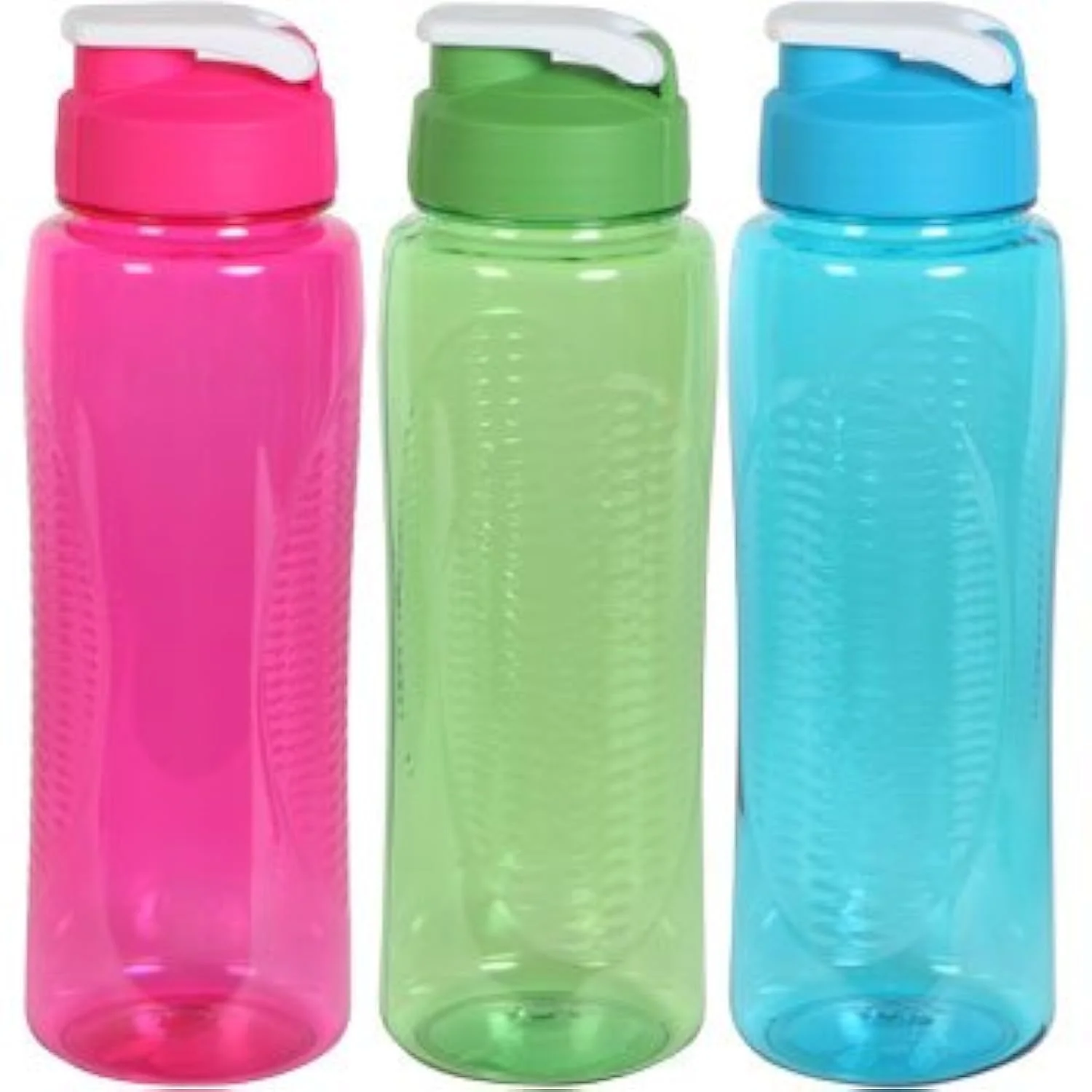 High-Grade Water Bottle with Flip-top Lid 24 OZ PACK OF 3 Modern