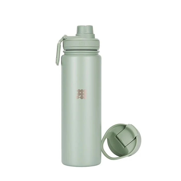 Traditional Cubitt Hydro Bottle 24 oz - Insulated Steel 2 Leak-Proof Lids Cold 24h Hot 12h - Mint Green Safe