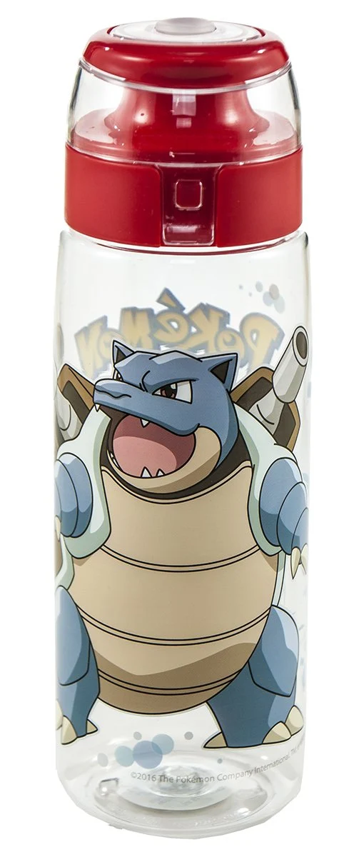 Convenient Zak 25-oz Pokemon Water Bottle with Flip-Top Cap Carrying Loop BPA- and Break Resistant Blastoise Original