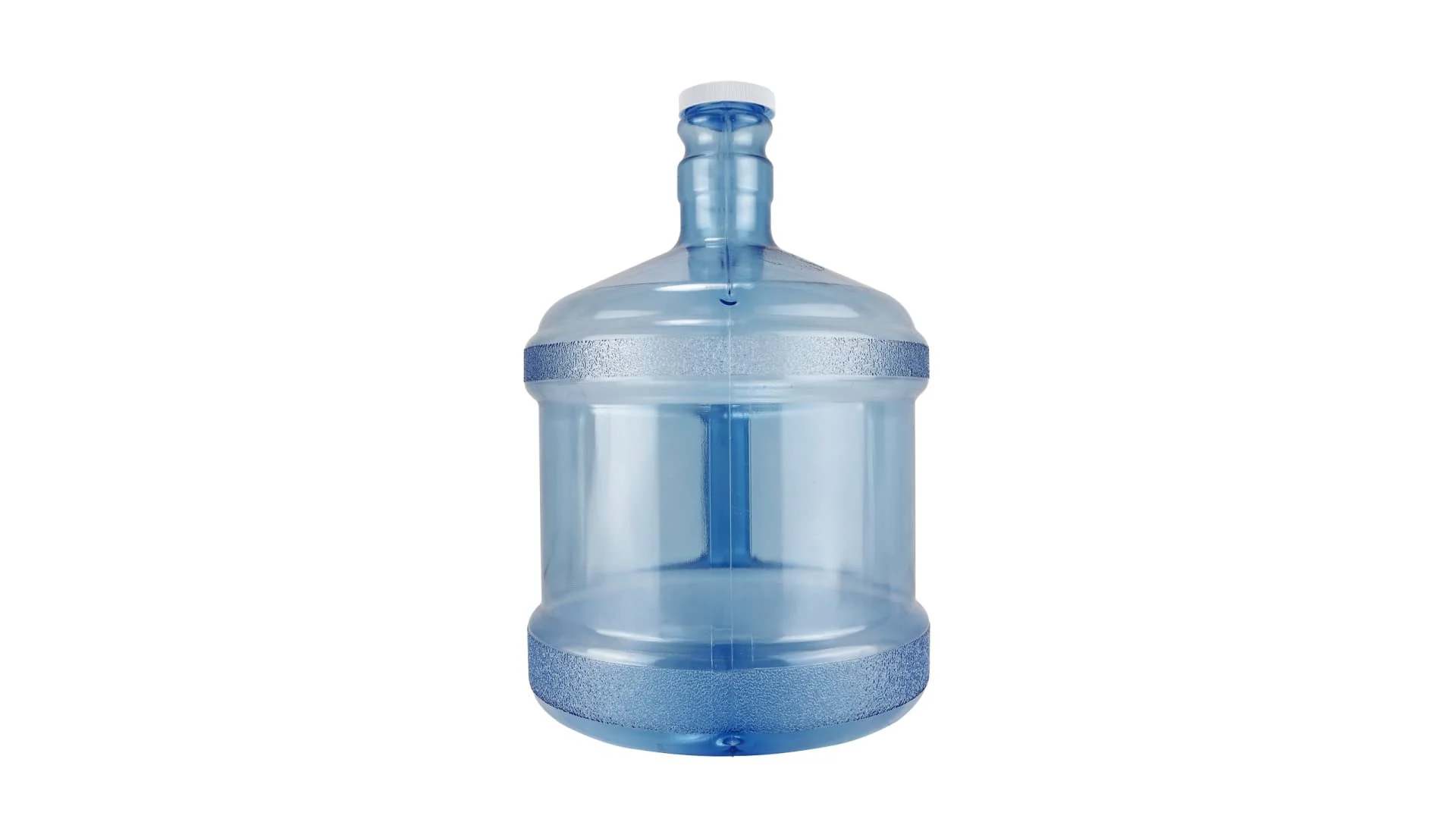 Stylish New Wave Enviro Polycarbonate Water Bottle 2-Gallon Screw Top Cap with Integrated Handle for Easy Carrying Built for Durability Blue Fashionable