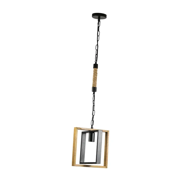 Pure Maxbell Retro Style Pendant Light Ceiling Lamp Adjustable Lighting for Loft Hallway Rope Iron Chain Exceptional