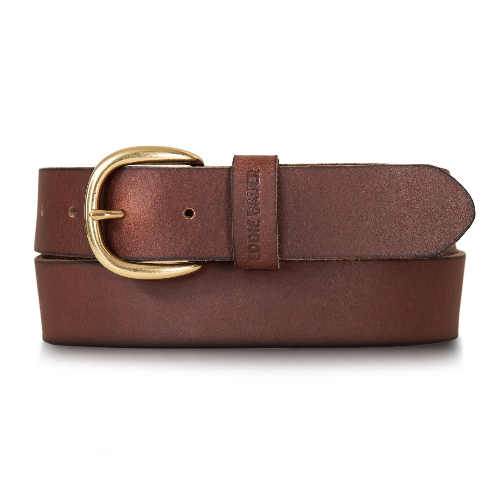 Carefully Designed Eddie Bauer Women's Casual Leather Belts with Durable Metal Buckle Classic Leather - Tan Large Original Design