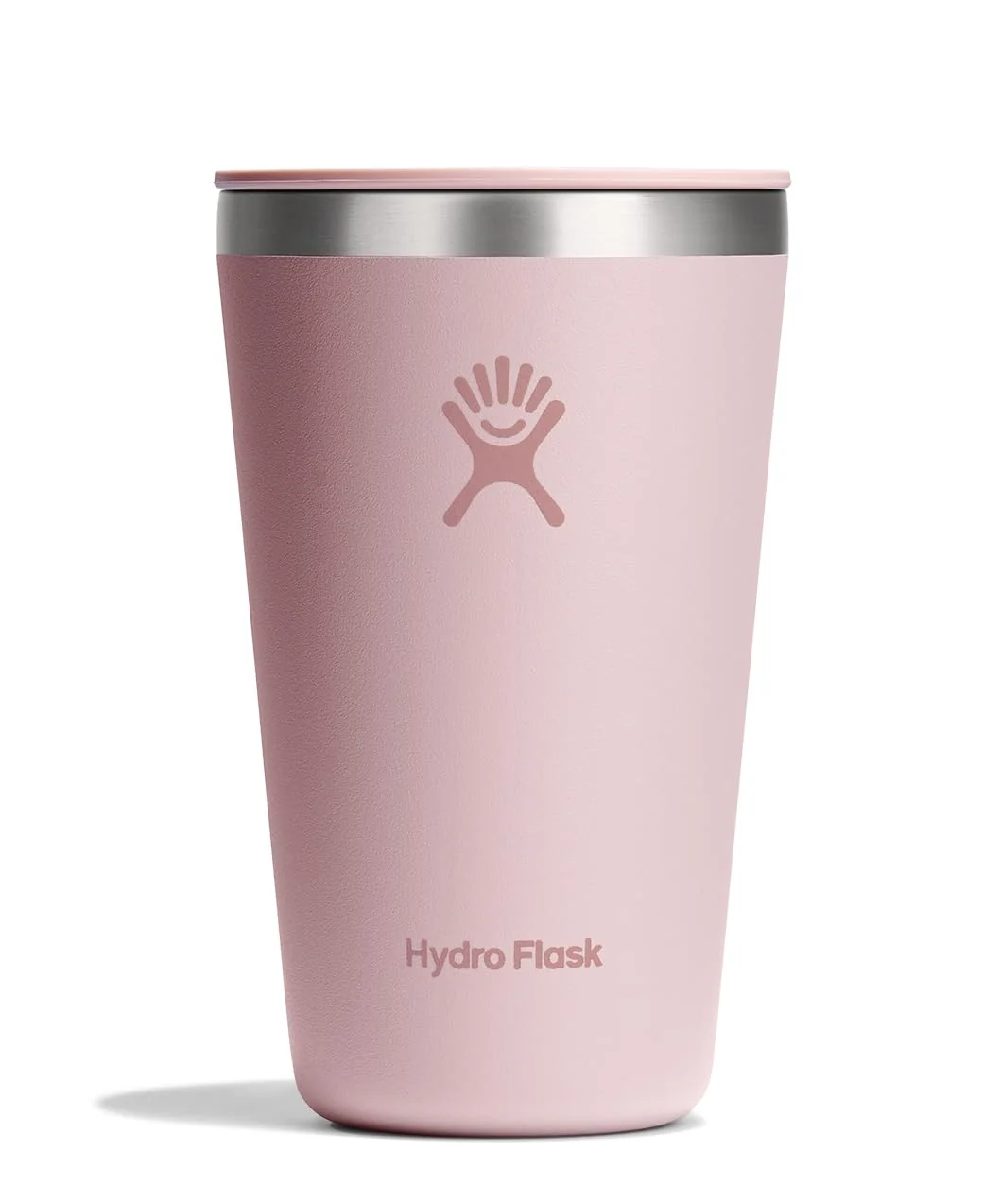 Expertly Made Hydro Flask All Around Tumbler Press-In Lid Insulated Travel Mug Stainless Steel Coffee Cup 16 Oz Trillium Pink Premium Material