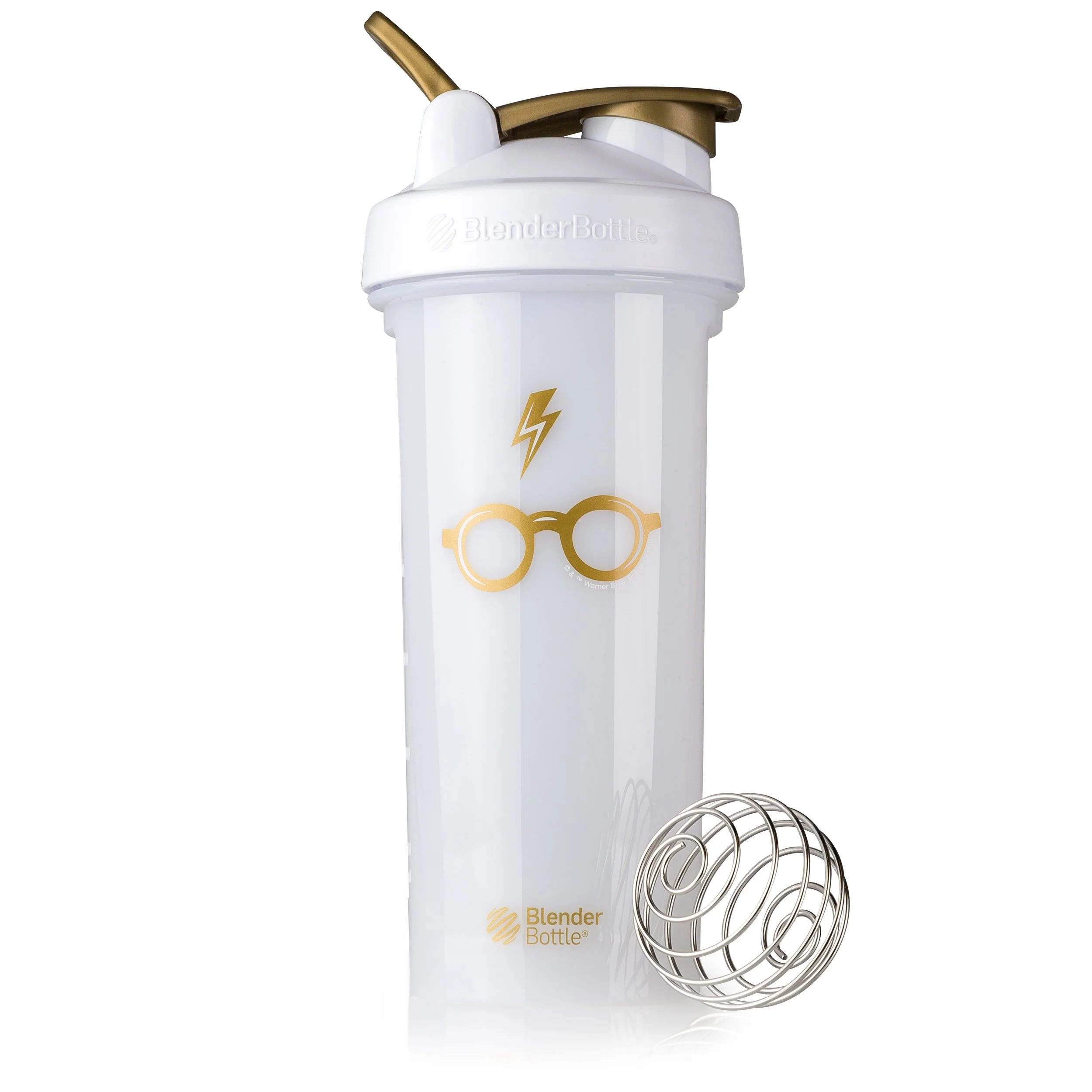 Soft BlenderBottle Harry Potter Shaker Bottle Pro Series for Protein Shakes and Pre Workout 28-Ounce Bolt Glasses High-Performance
