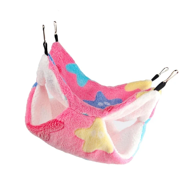 Safe Maxbell Hamster Hammock Bed Hanging Cage Accessories for Small Animals Ferret Parrot Pink User-Friendly
