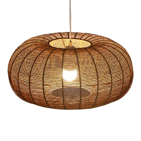 Environmentally Friendly Maxbell Nordic Pendant Lamp Shade Fixture Rope Restaurant Teahouse Dining Room Quality