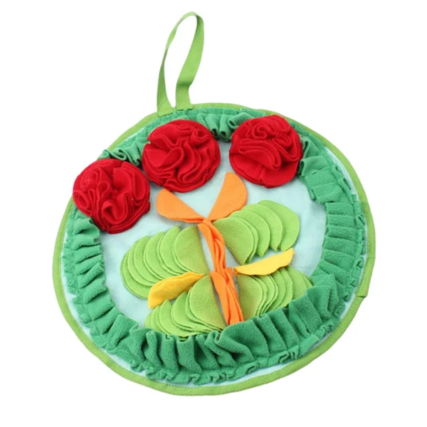 Secure Maxbell Dog Puzzle Mat Interactive Puppy Toys Educational Training Pet Supplies 3 Flowers Advanced